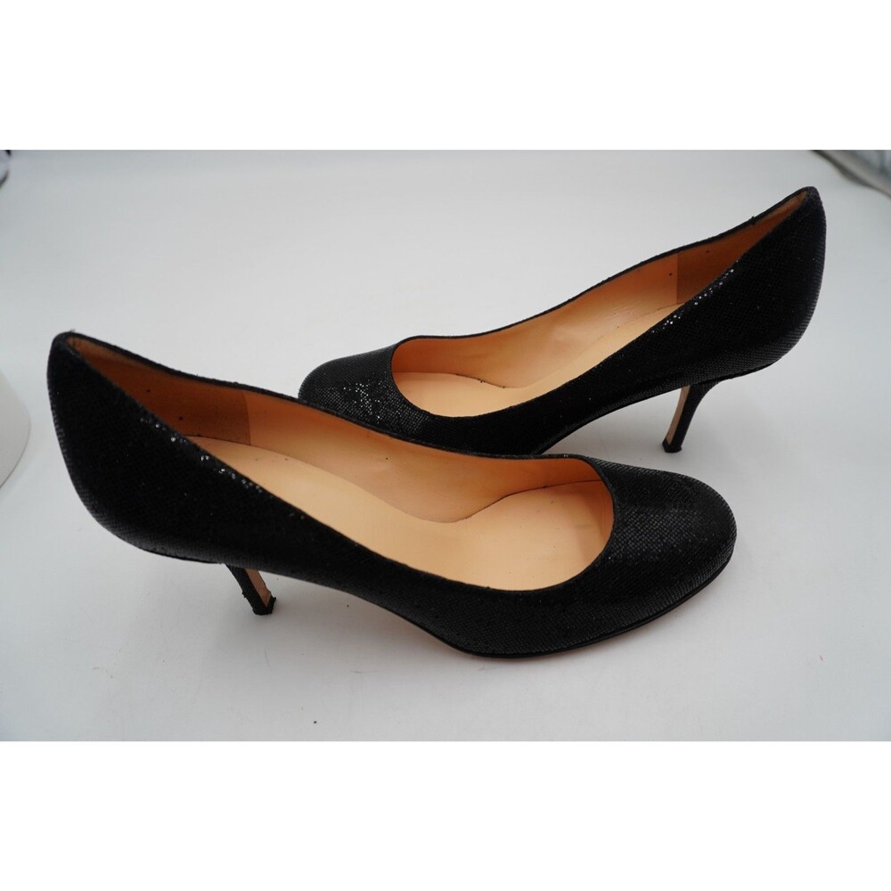 Kate Spade New York Women's Size 11M Black Glitter Shimmer Sparkle Evening Pumps